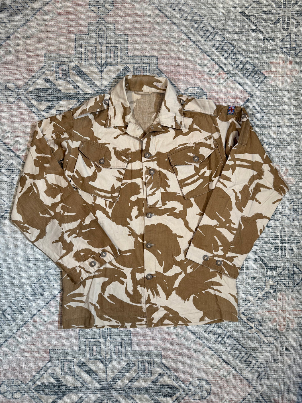 Vintage Desert Camo Union Jack Flag Jacket (XL)
