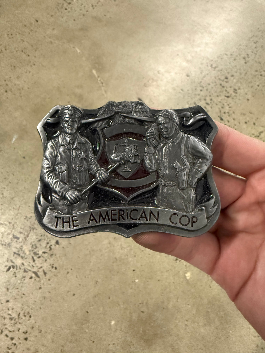 Vintage The American Cop Belt Buckle