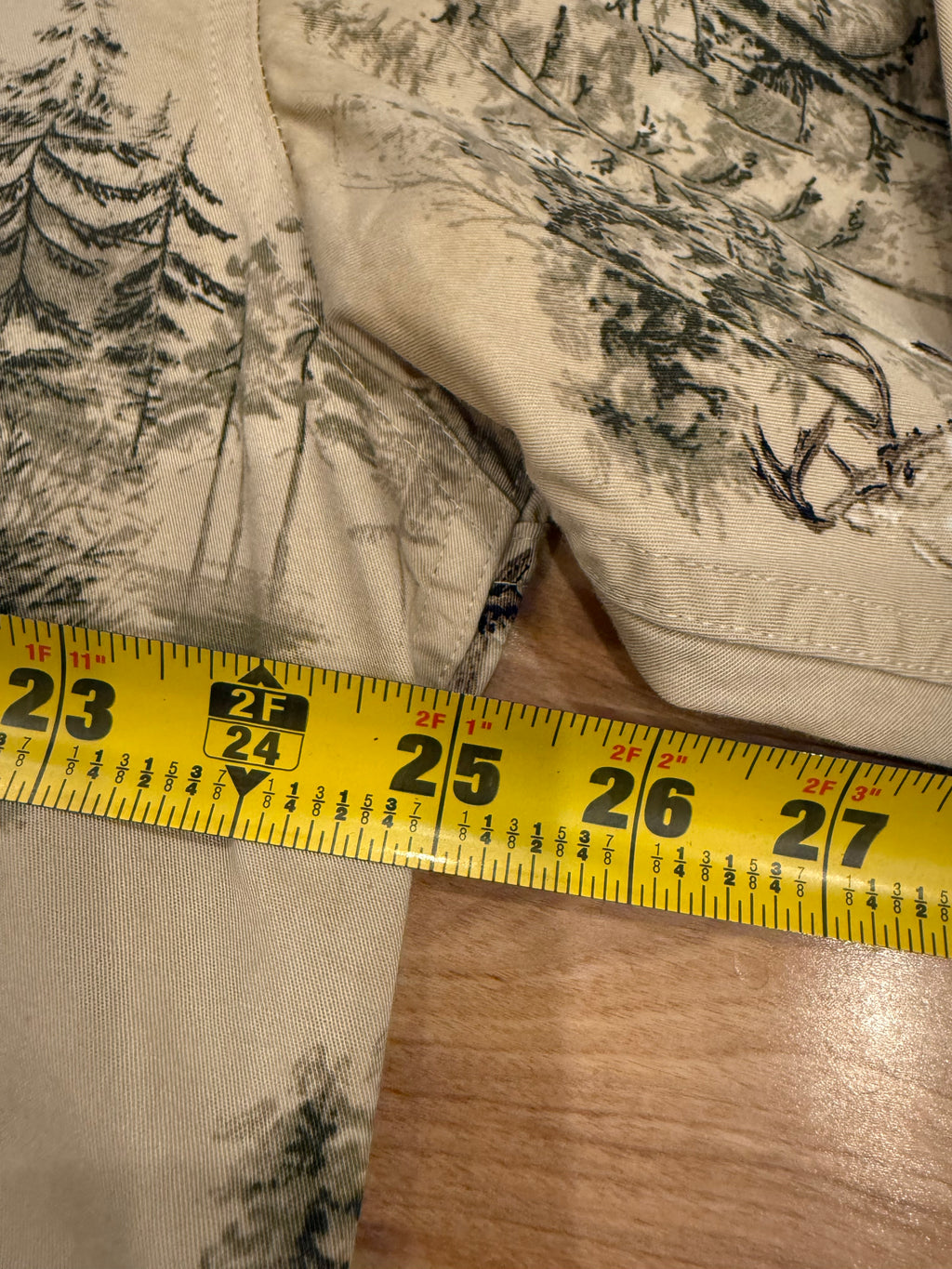 Vintage Woods and Water Deer Button Shirt (XL)
