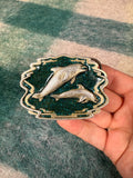 Vintage Dolphins Belt Buckle