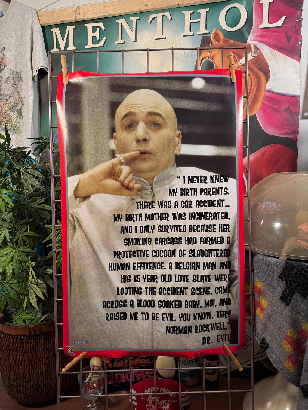 Vintage 2002 Dr Evil Norman Rockwell Quote Poster