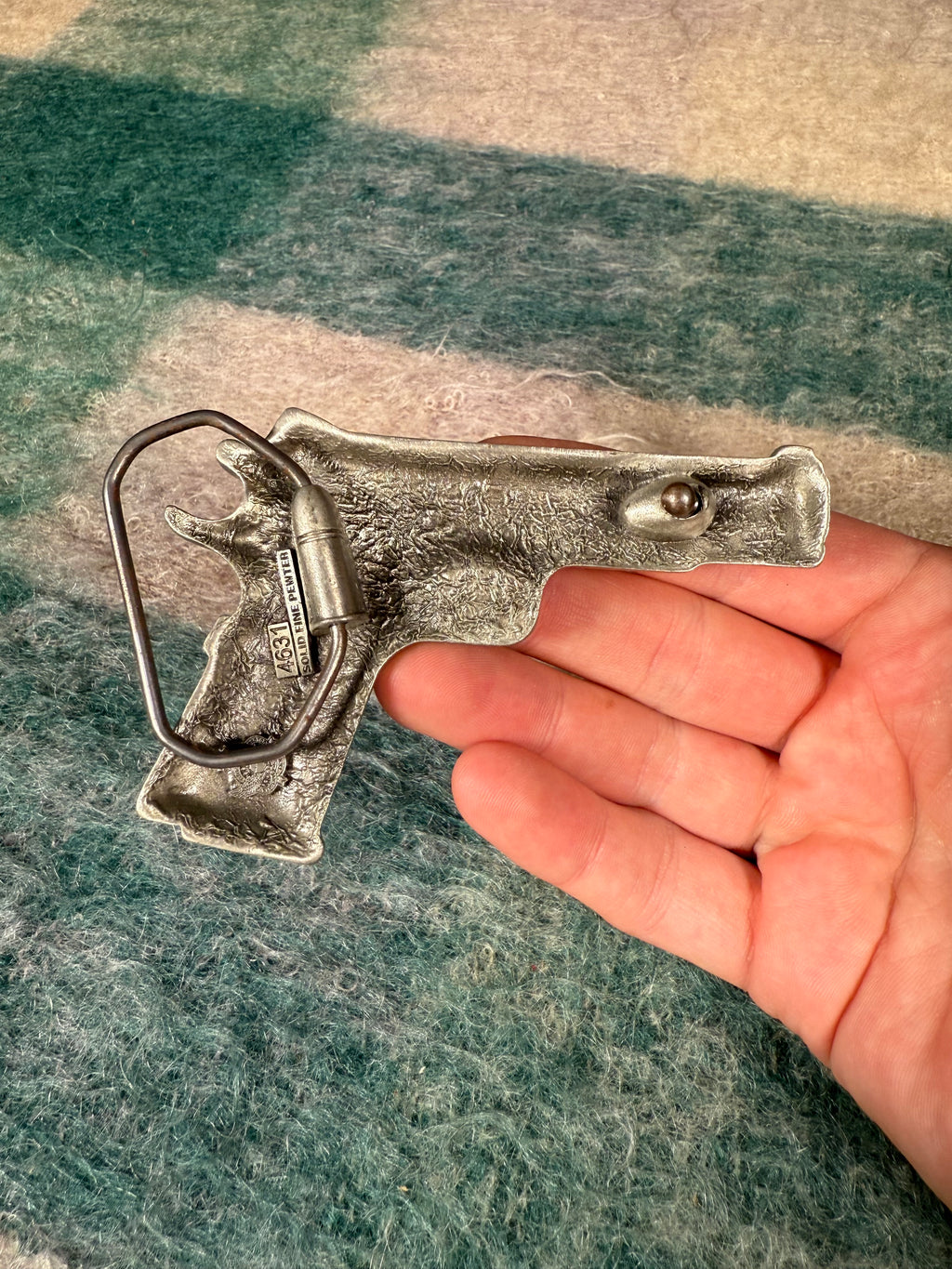 Vintage Hand Gun Belt Buckle