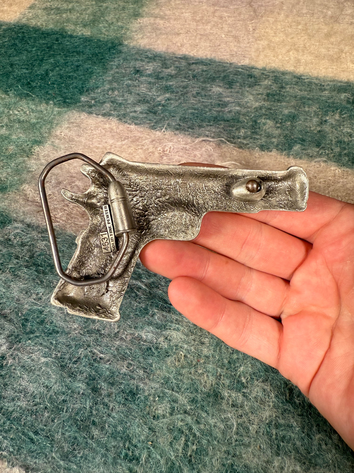 Vintage Hand Gun Belt Buckle