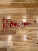 Load image into Gallery viewer, Vintage Phillies 1980 World Series Champs Pennant
