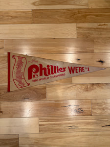 Vintage Phillies 1980 World Series Champs Pennant