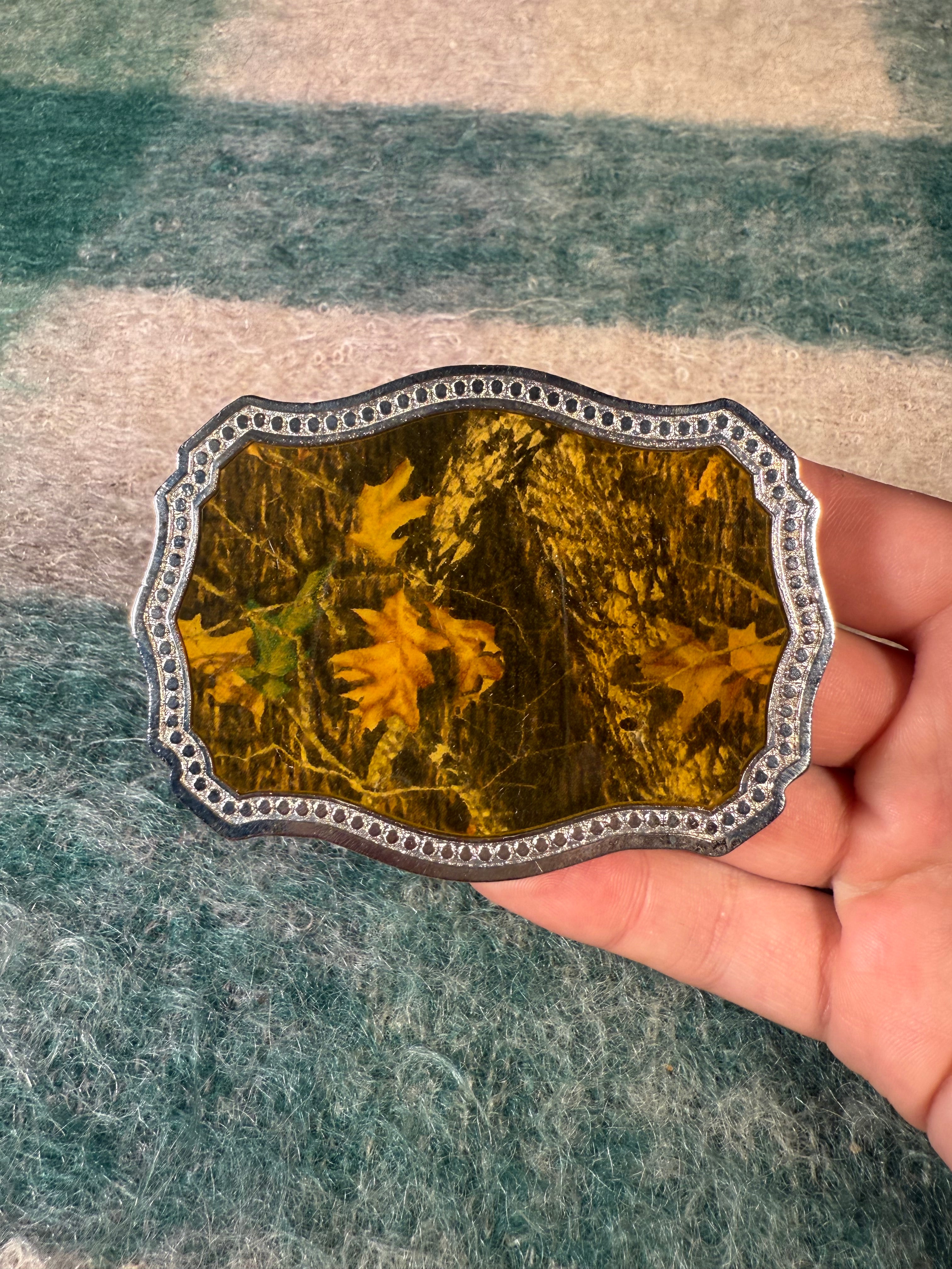 2000s Camo Belt Buckle