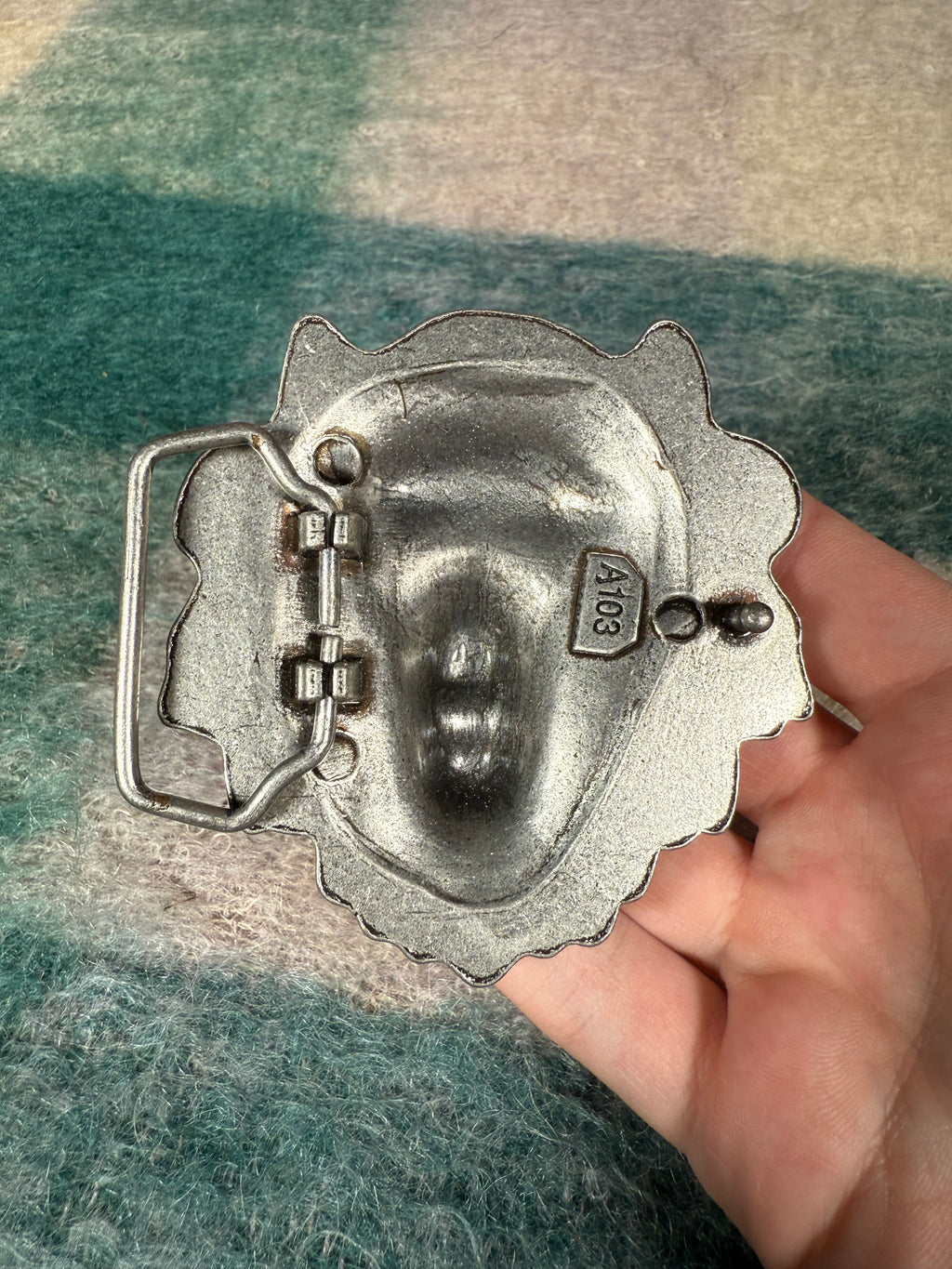 Vintage 3D Lion Head Belt Buckle