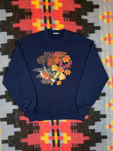 Vintage Fall Time Fox Crewneck(L)