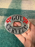 Vintage 2004 Got Cerveza? Bottle Opener Belt Buckle