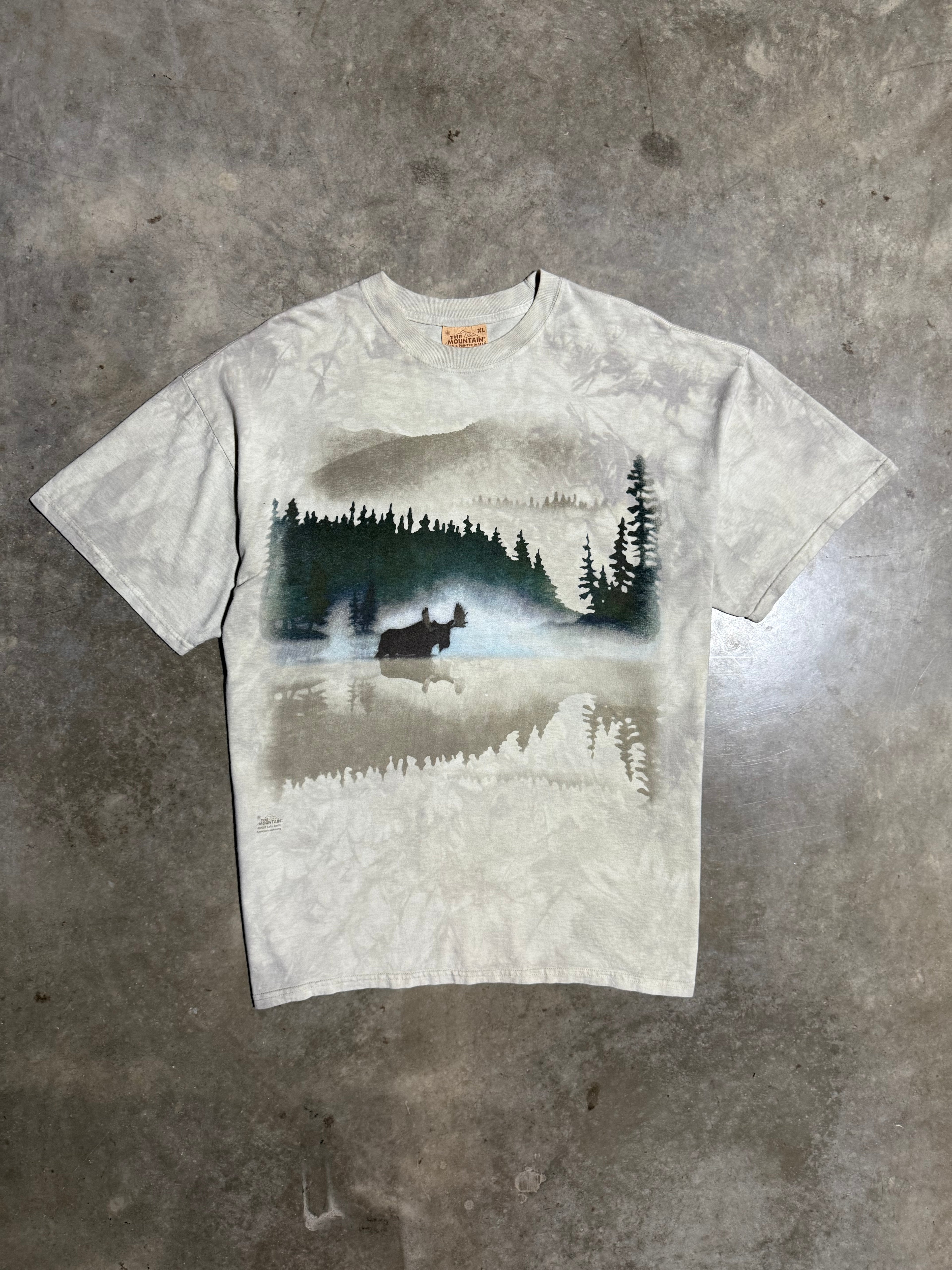 Vintage 2002 Moose In Lake The Mountain Dyed Tee (XL)