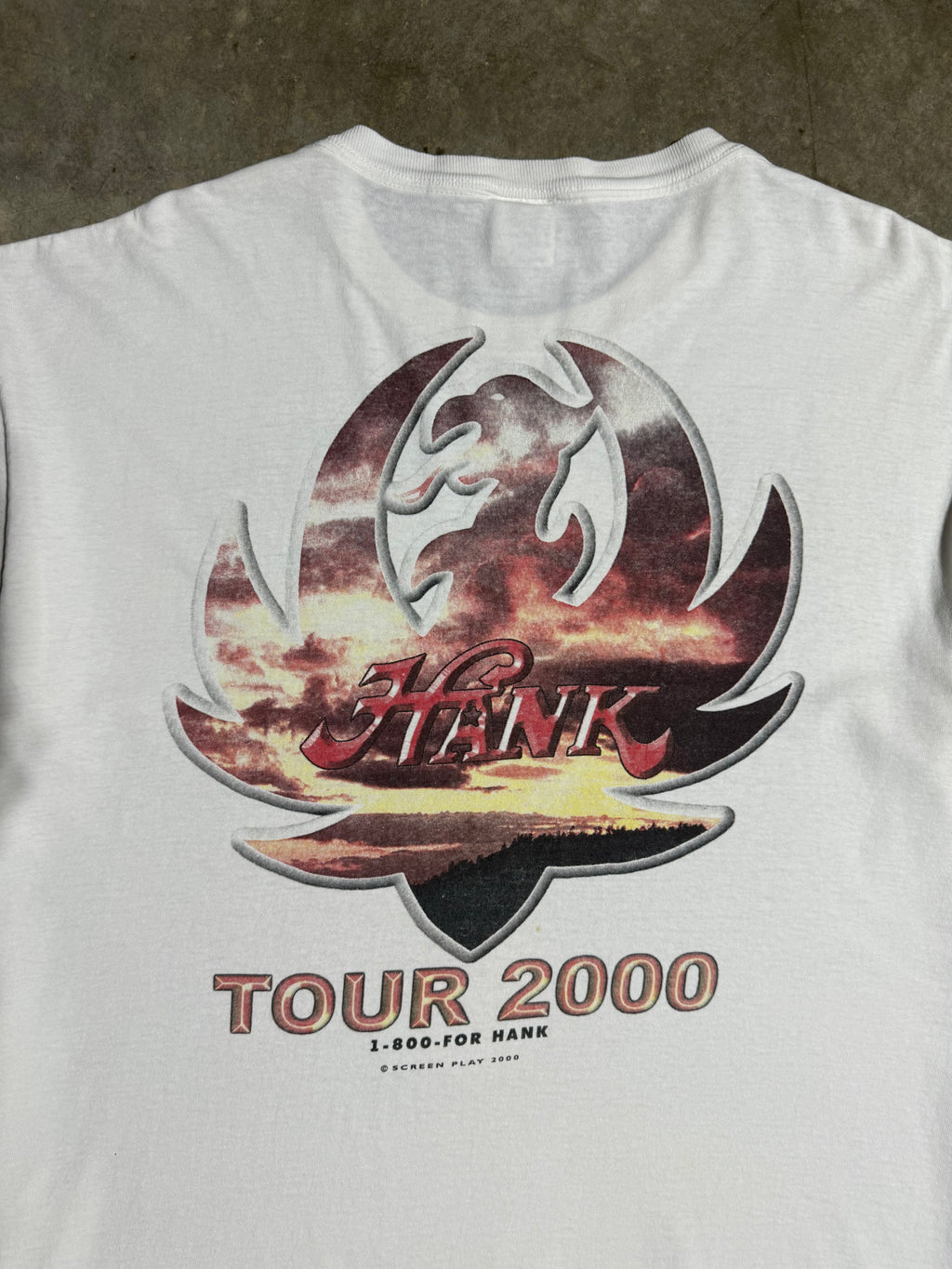 Vintage shank Williams Jr 2000 Concert T-Shirt (XL)