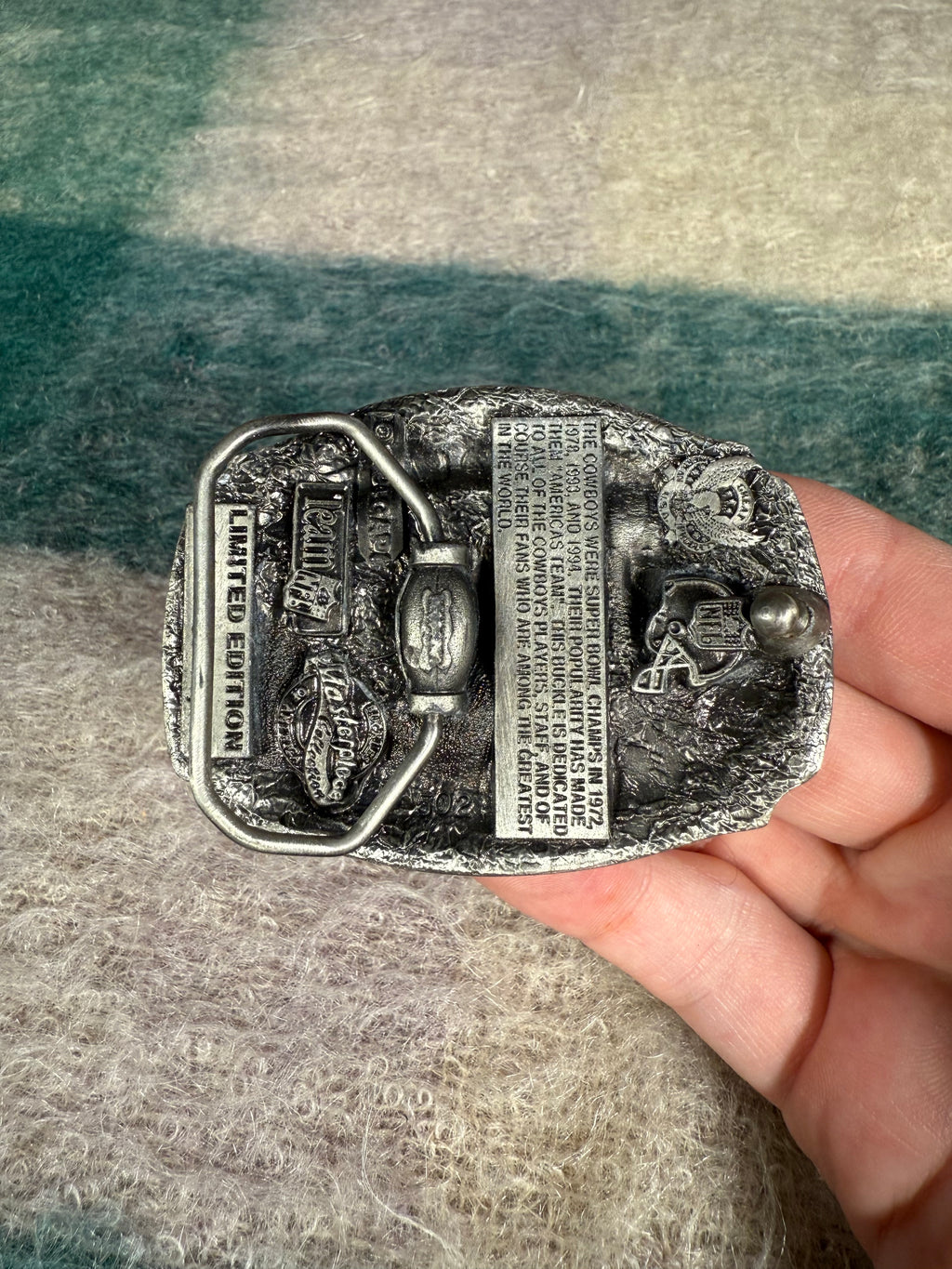 Vintage Dallas Cowboys Skyline Belt Buckle