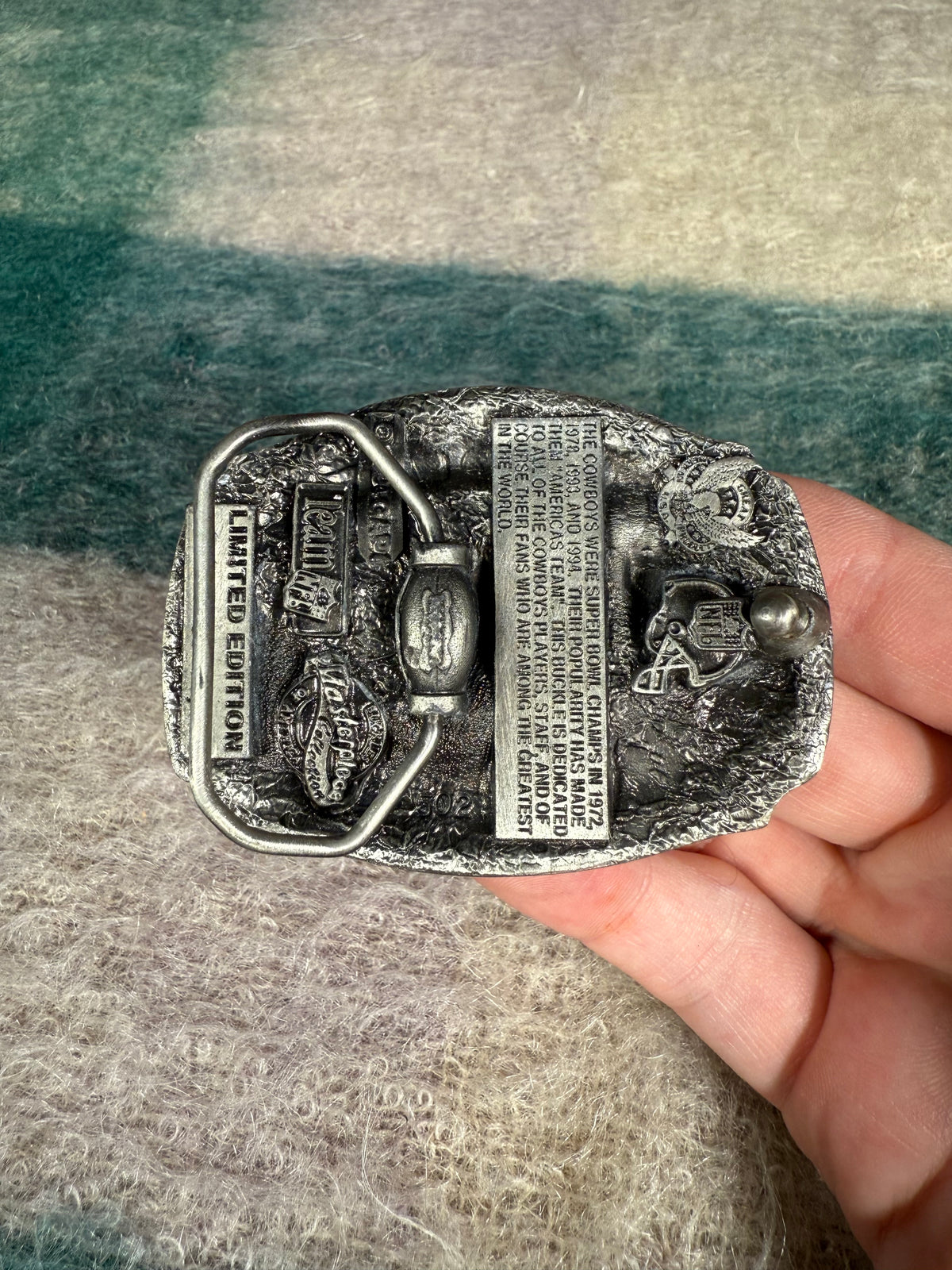 Vintage Dallas Cowboys Skyline Belt Buckle