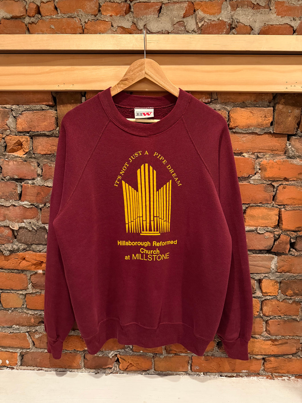Vintage 80s “Its Not Just A Pipe Dream” Church Sweatshirt (M/L)