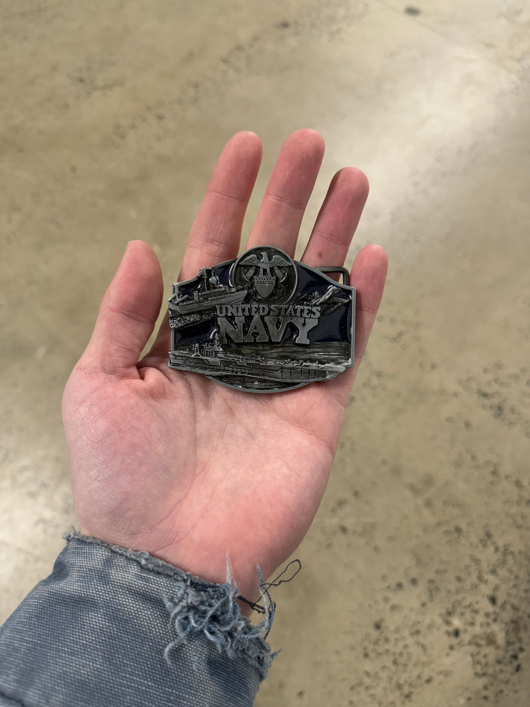 Vintage United State Navy Belt Buckle