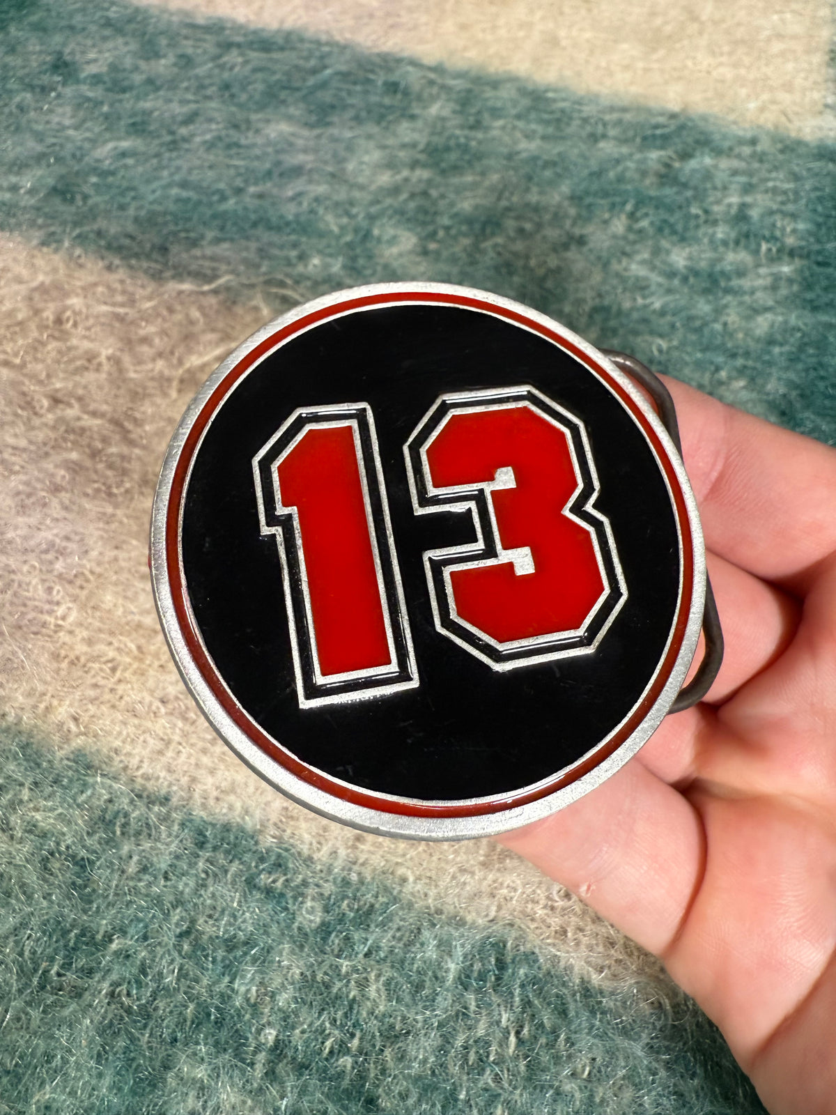 Vintage 13 Belt Buckle
