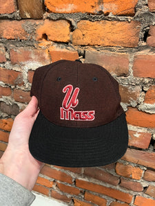Vintage 90s Logo Athletic U Mass SnapBack Hat