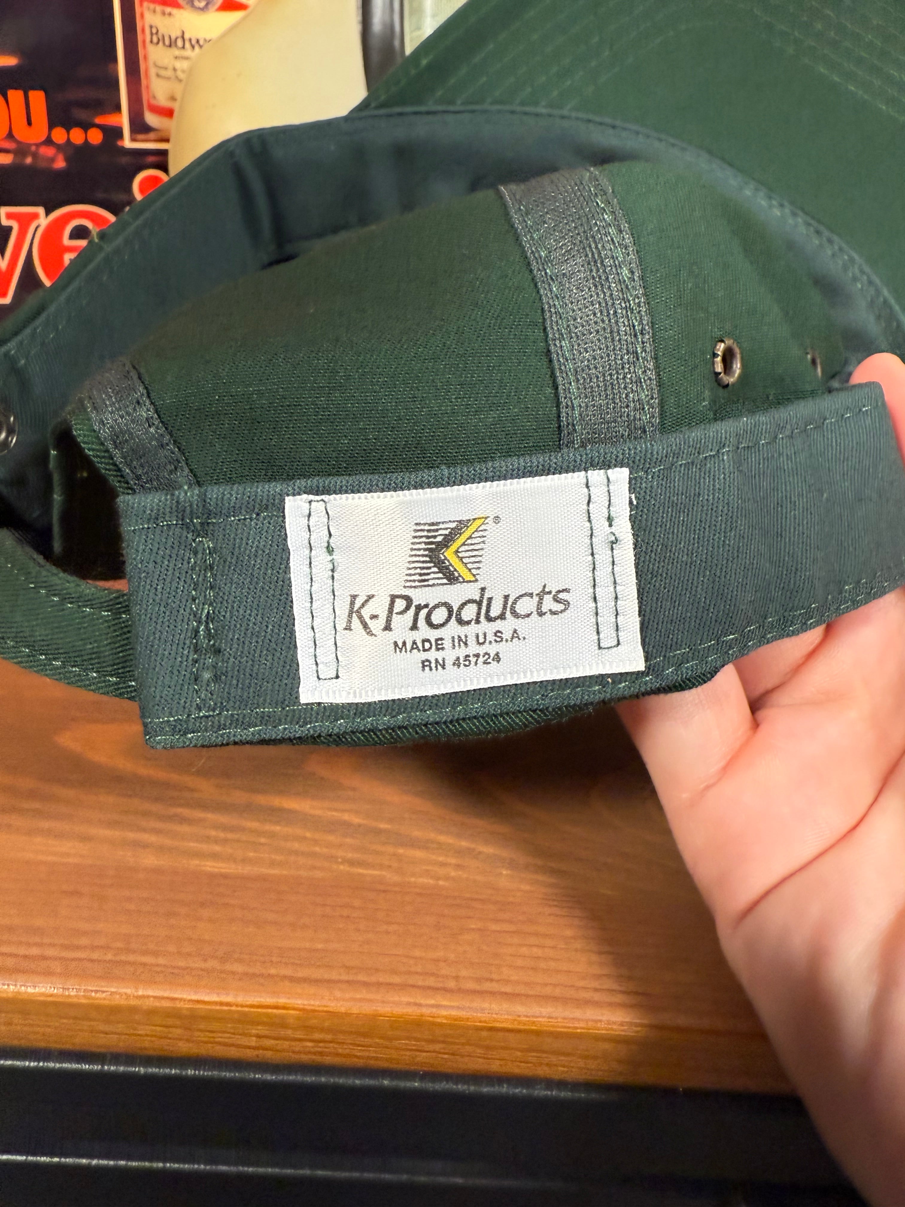2000s Green Golden Harvest Seed Strapback Hat