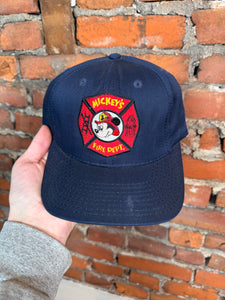 Vintage Mickey Mouse Fireman SnapBack Hat