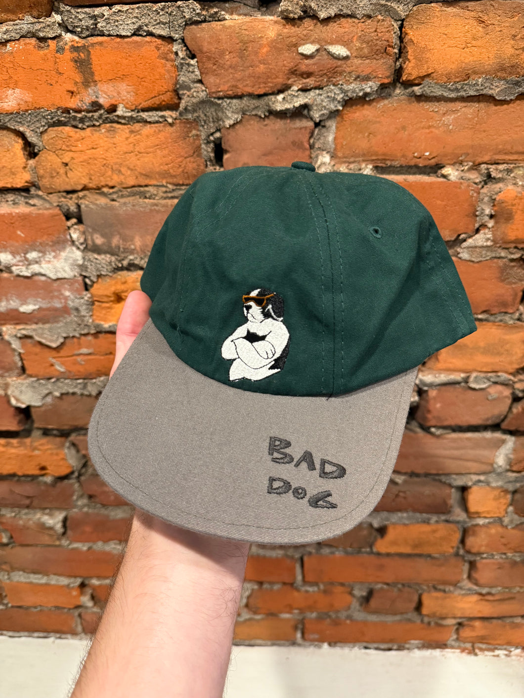 Vintage 90s Big Dog Bad Dog Embroidered Strapback Hat