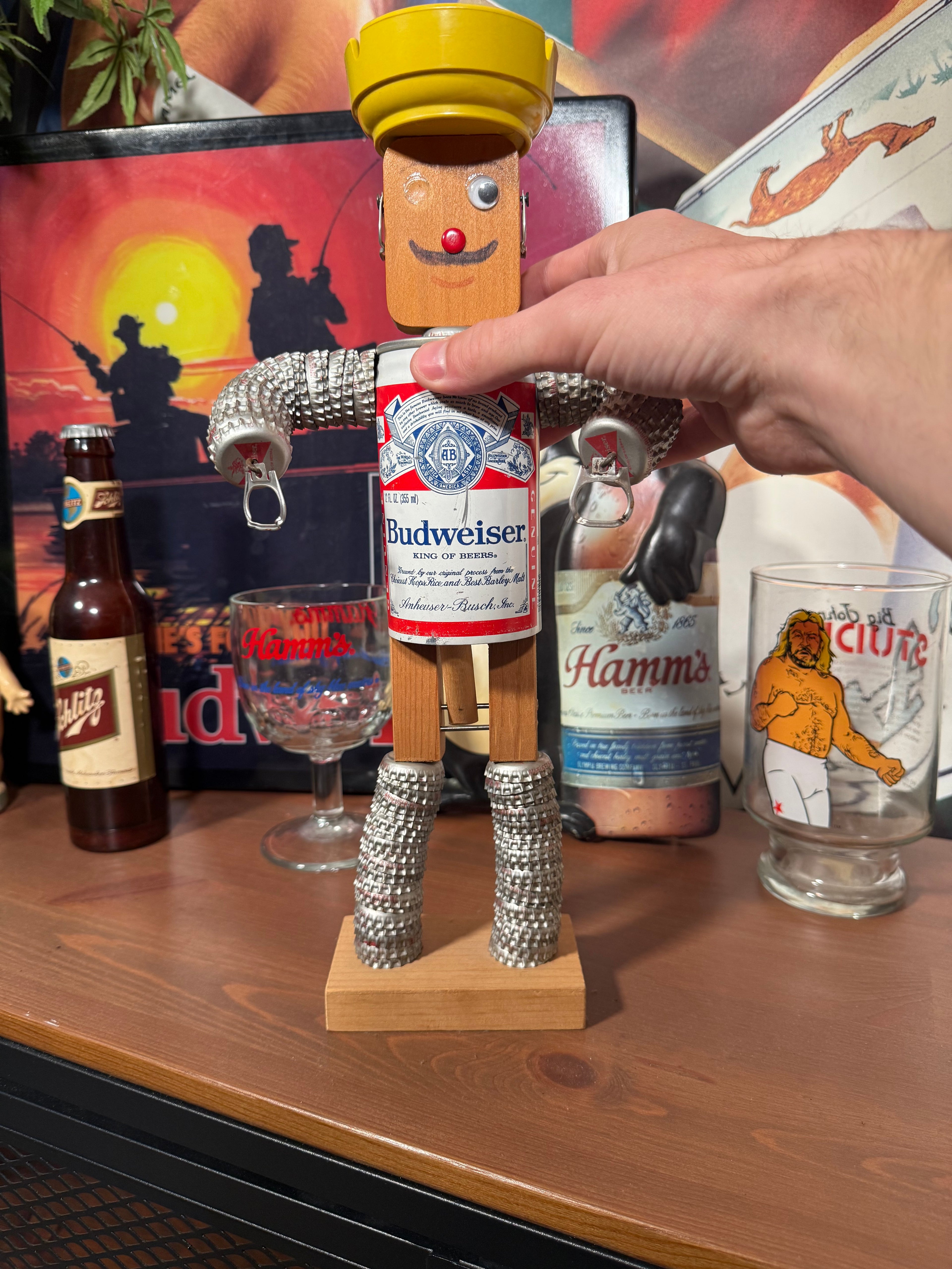 Vintage Budweiser Can Robot
