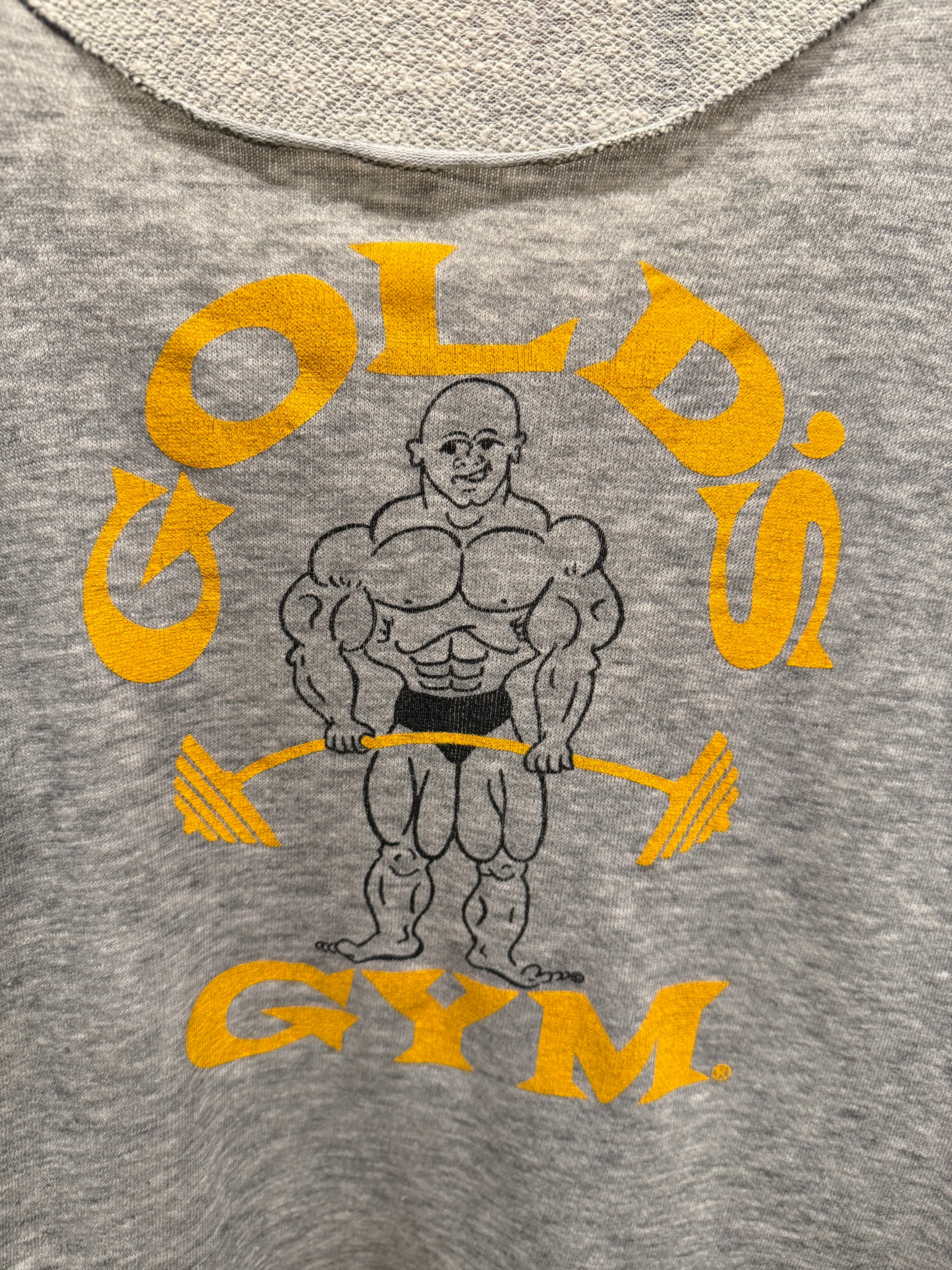 Vintage 80s Golds Gym Cutoff Sweatshirt (M)