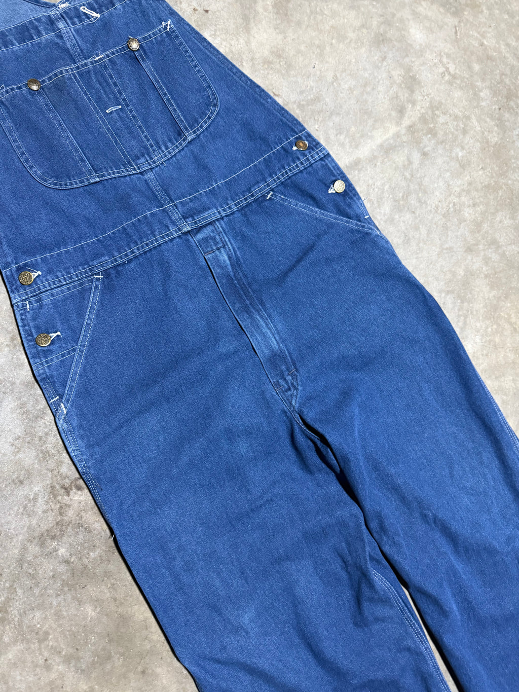 True Vintage Sears Wear Tuff Denim Overalls (36x32)