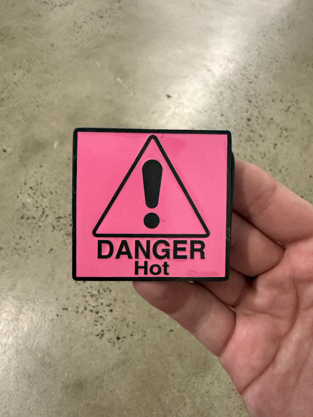 Y2K Danger Hot Belt Buckle