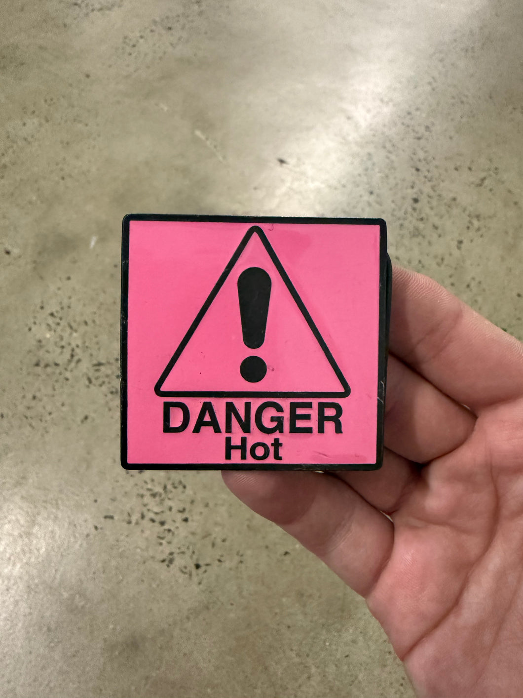 Y2K Danger Hot Belt Buckle