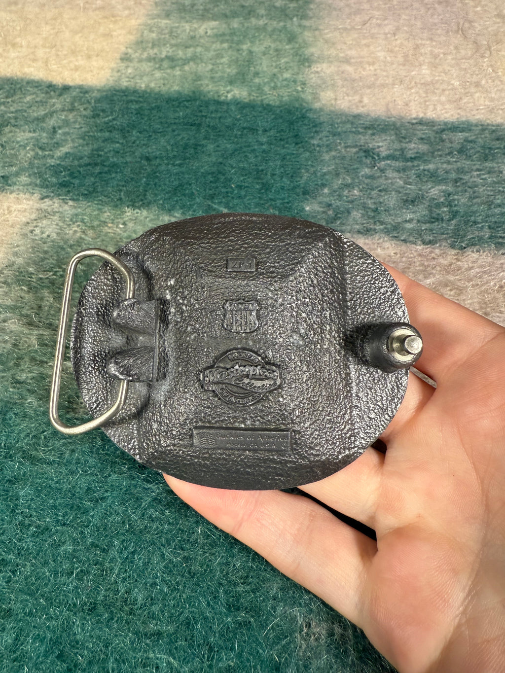 Vintage Western Pattern Zippo Lighter Holder Belt Buckle
