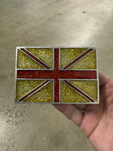 Load image into Gallery viewer, Y2K Union Jack Sparkly Belt Buckle
