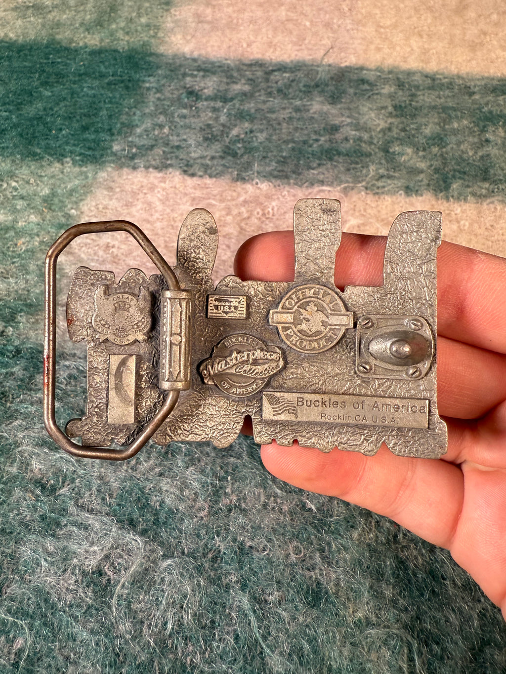Vintage Budweiser Spellout Belt Buckle
