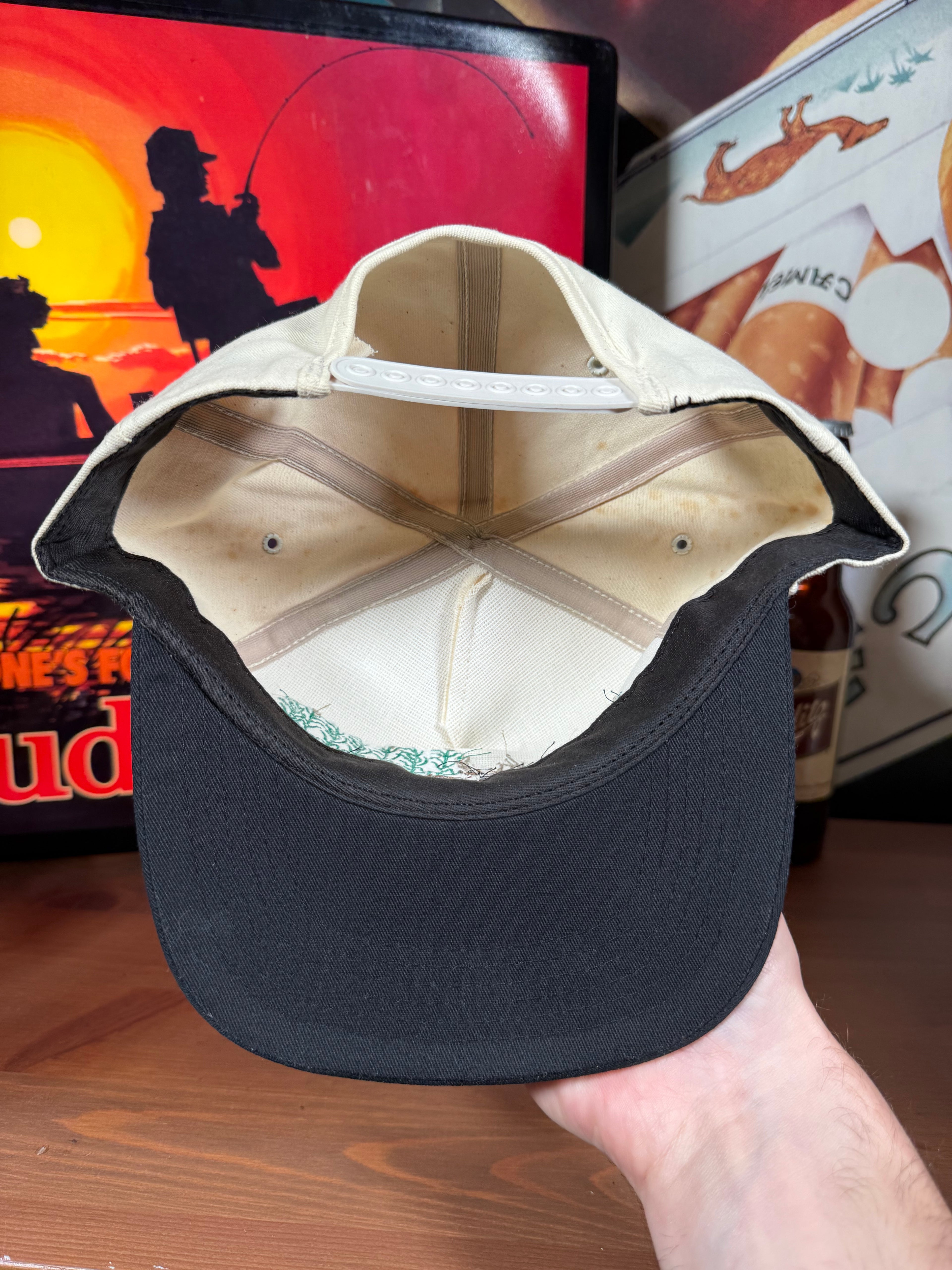 Vintage Golden Harvest Seed Deer K Products Snapback Hat (Flaws)