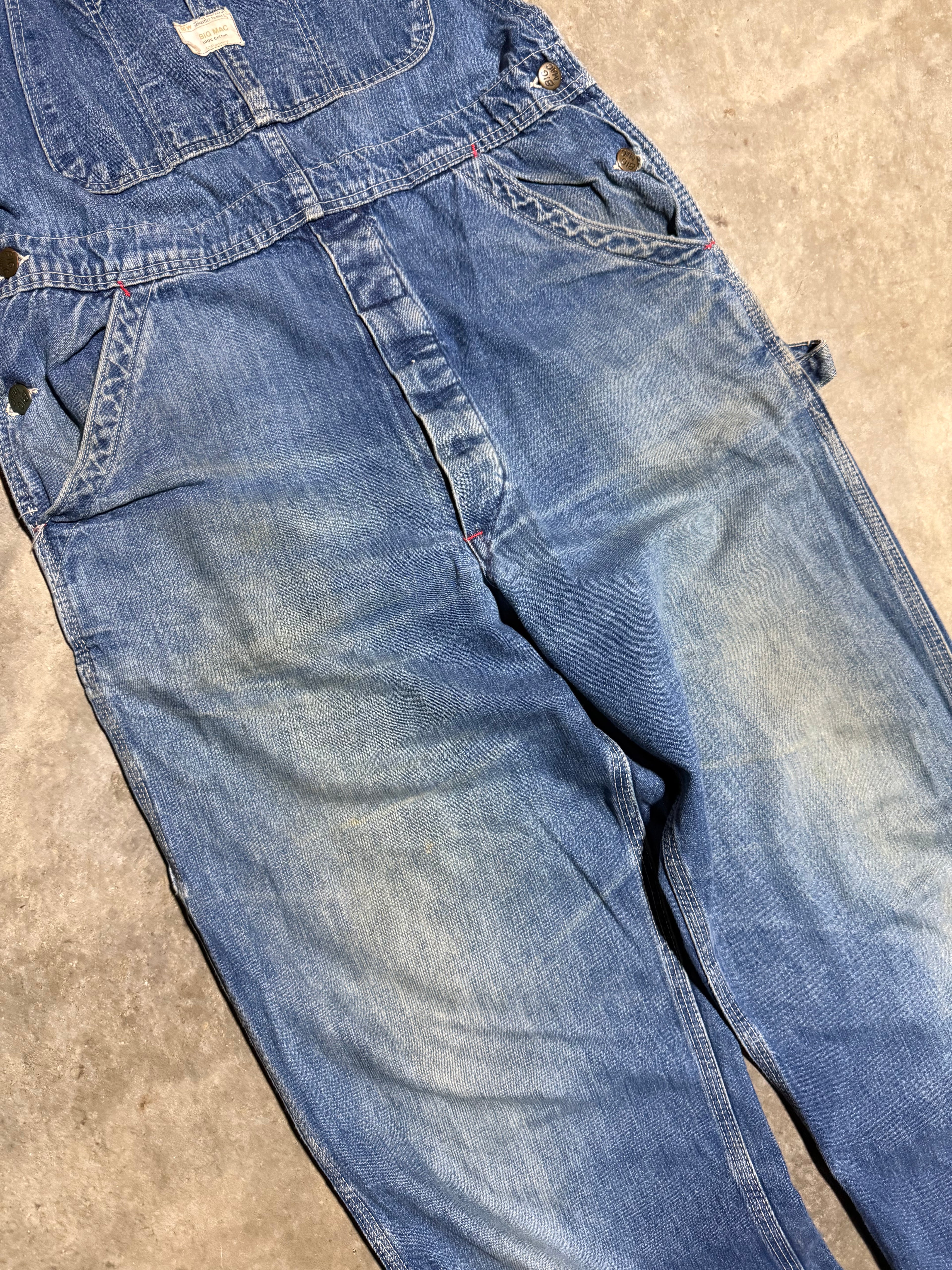 True Vintage JC Penney Big Mac Denim Overalls (32x28)