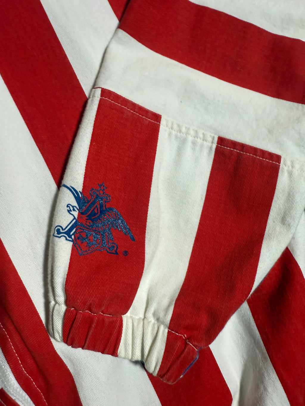 Vintage 90s Anheuser-Busch Beer American Flag Zip Up (M)