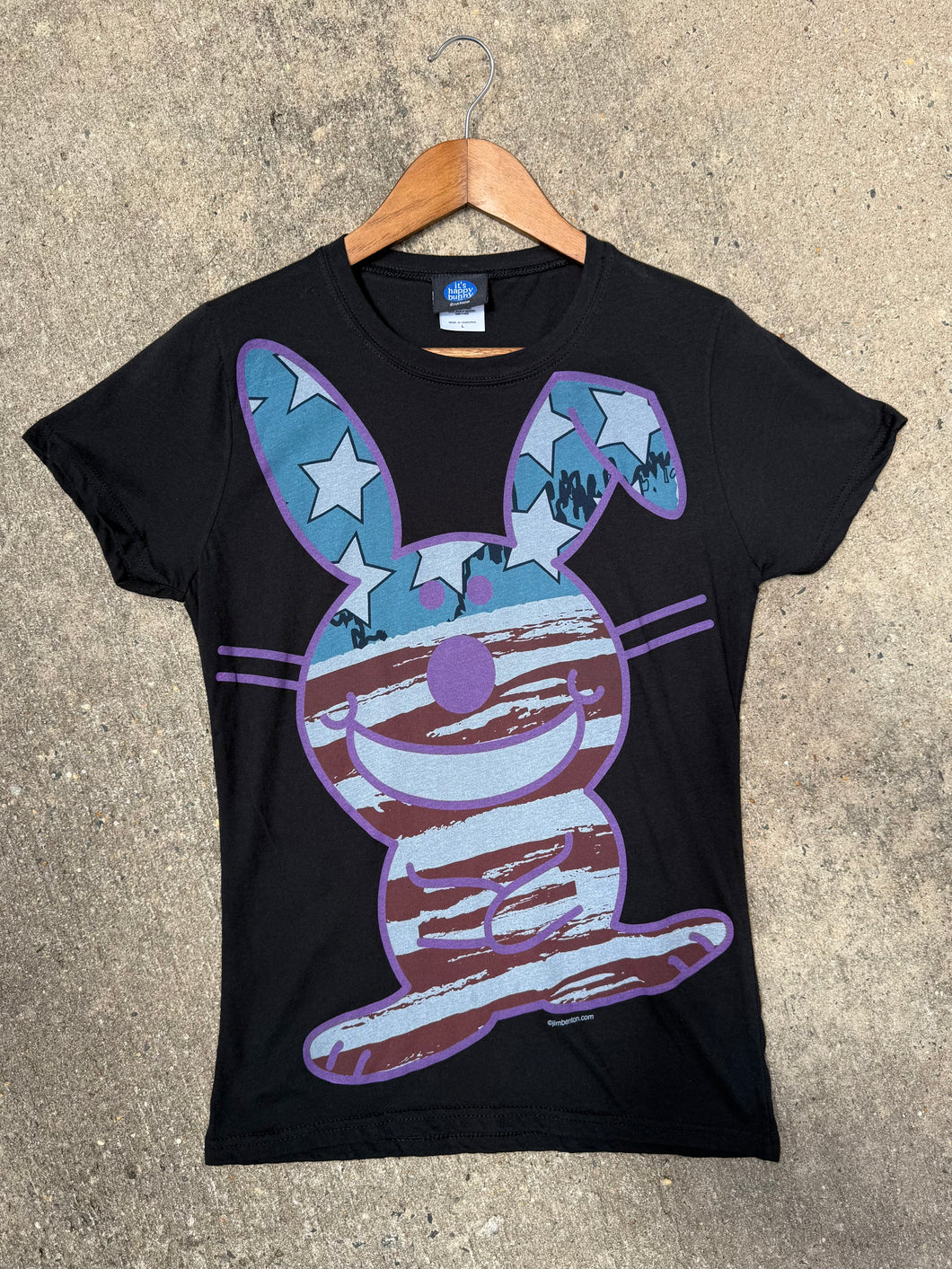 2000s Happy Bunny American Flag Shirt (WL)