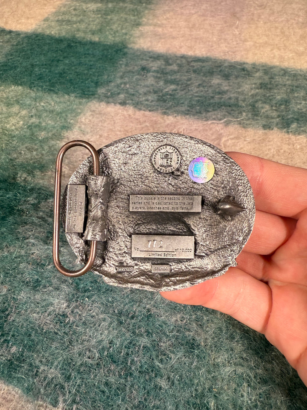 Vintage New York Jets Helmet Belt Buckle