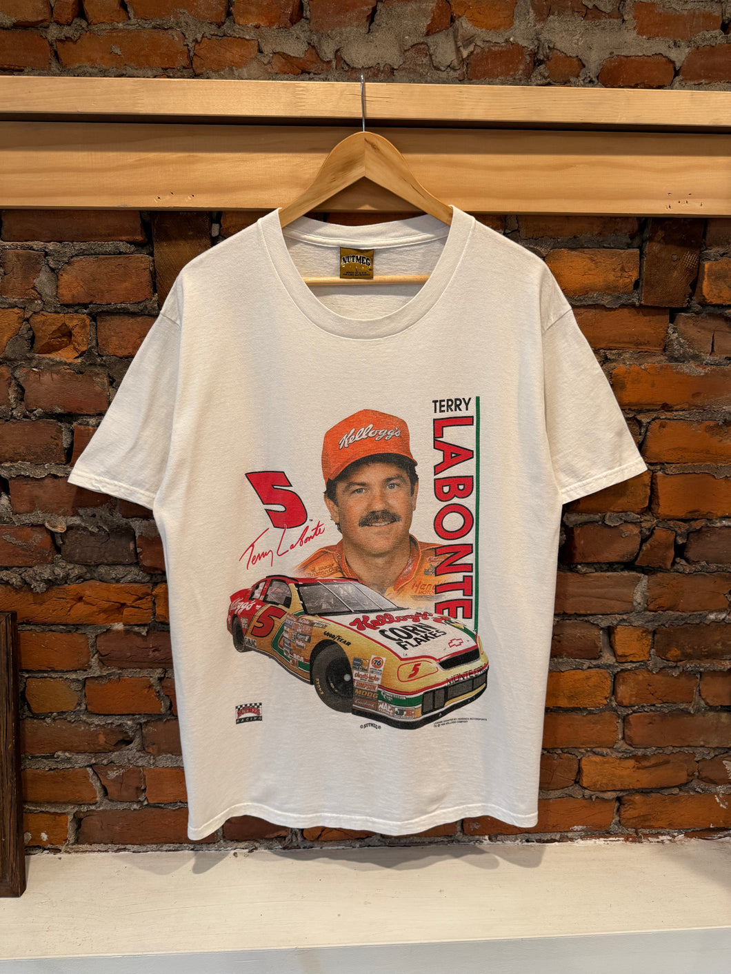 Vintage 1996 Terry Labonte Nascar Nutmeg T-Shirt(L)