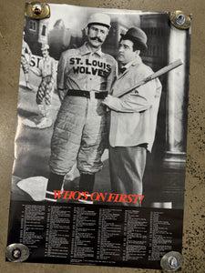 Vintage Who’s On First Poster (23x34.5)