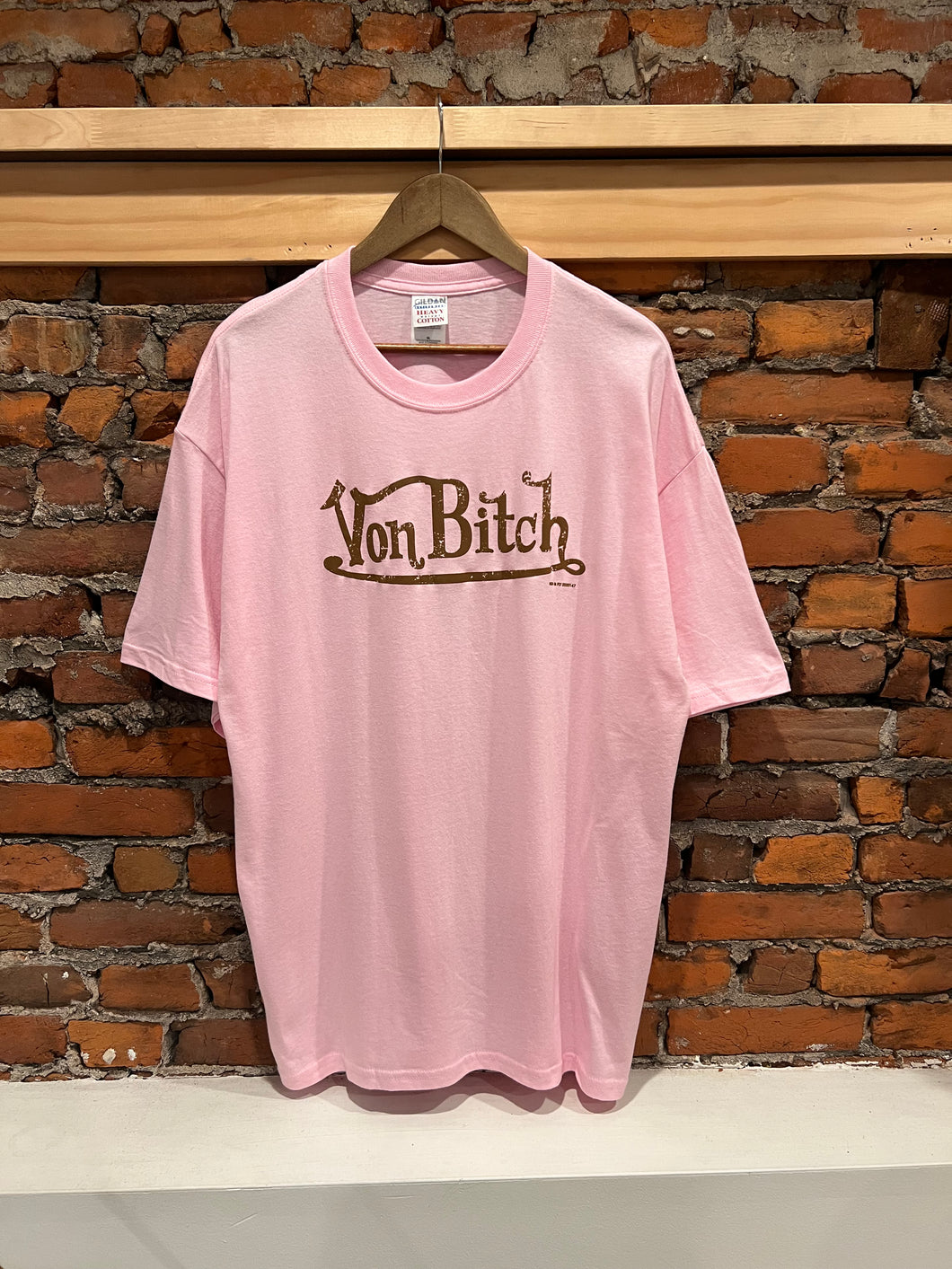 Y2K Von Bitch Pink Parody Tee (XL)