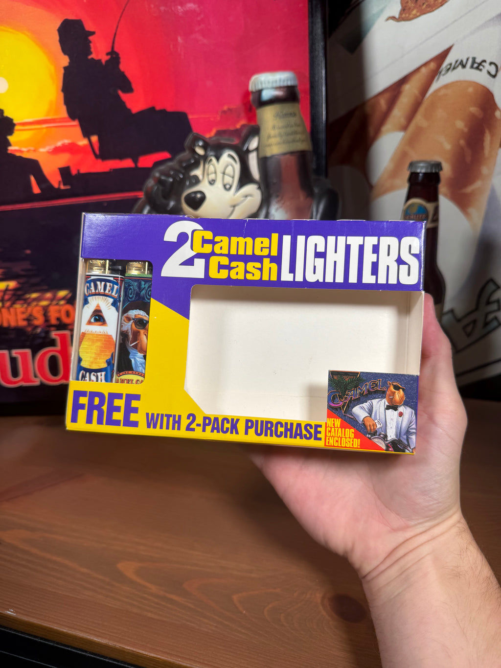 Vintage Unopened Camel Cigarettes Lighter Set