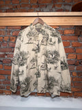 Vintage Woods and Water Deer Button Shirt (XL)