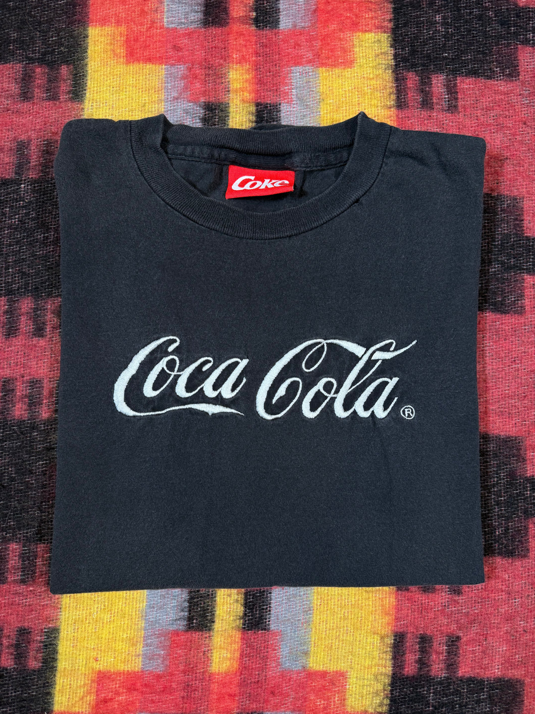 Vintage 90s Embroidered Coca Cola Tee (L)