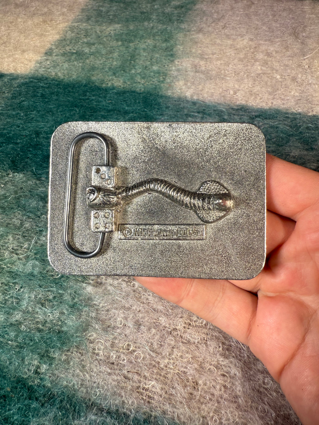 Vintage 2000s Town Drunk Belt Buckle
