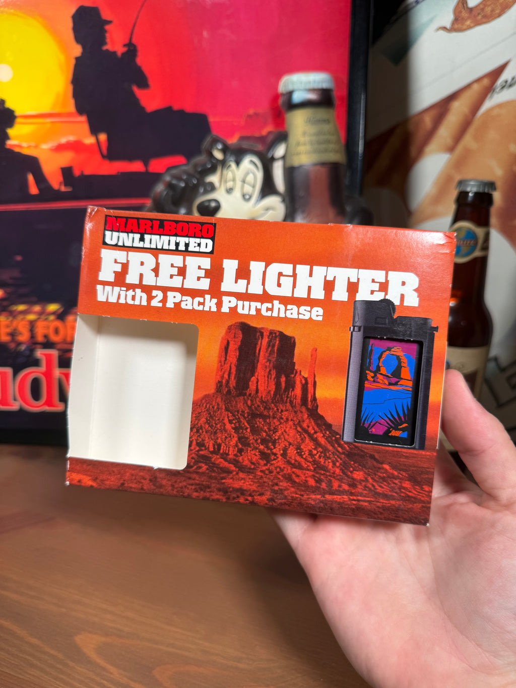 Vintage 1996 Marlboro Desert Unopened Lighter