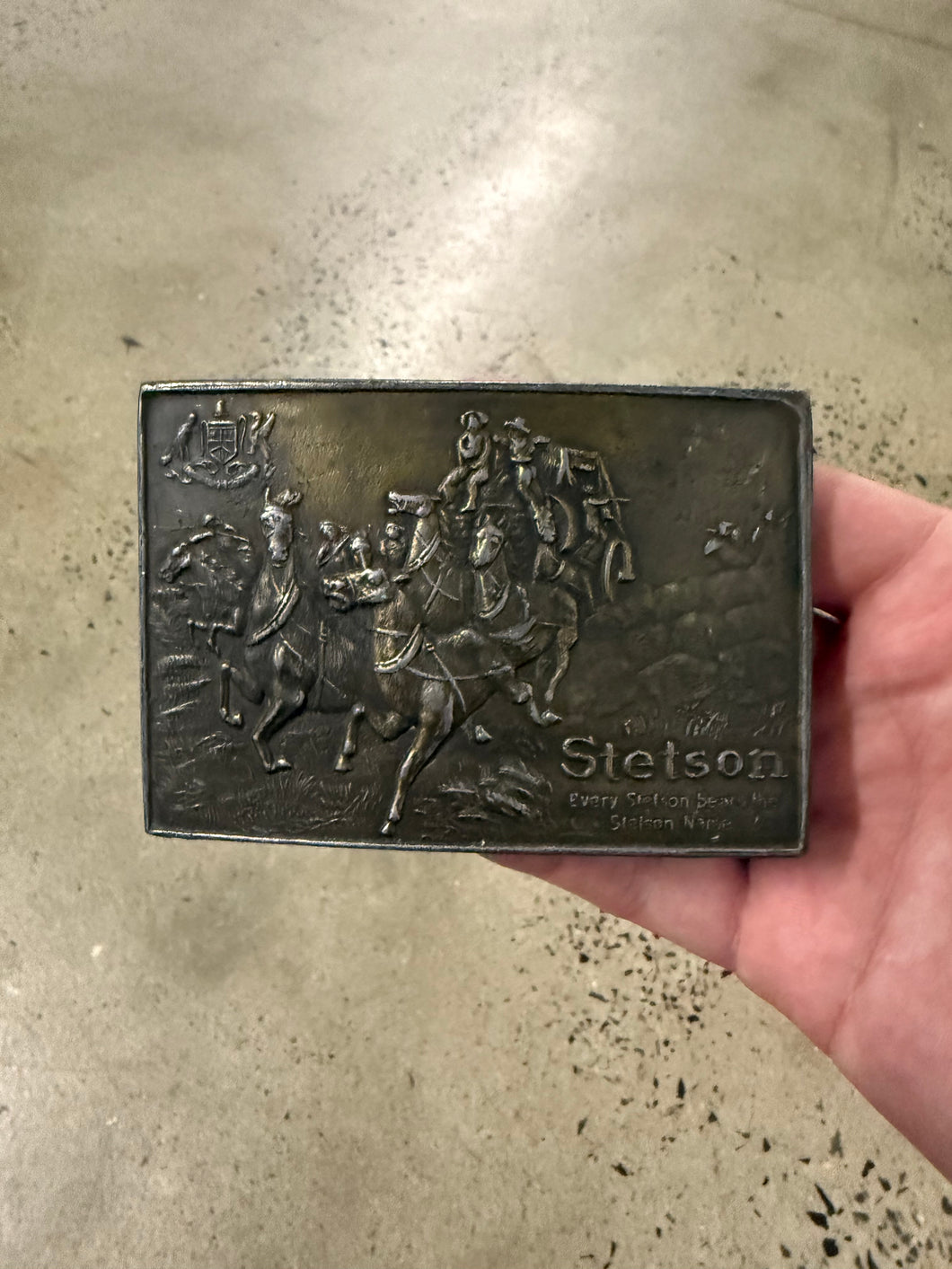 Vintage Stetson Western Wear Belt Buckle