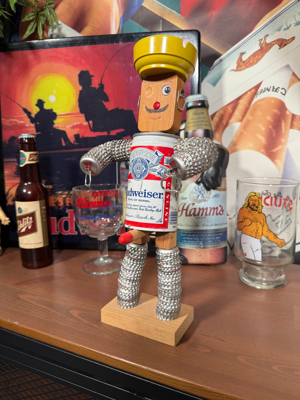 Vintage Budweiser Can Robot