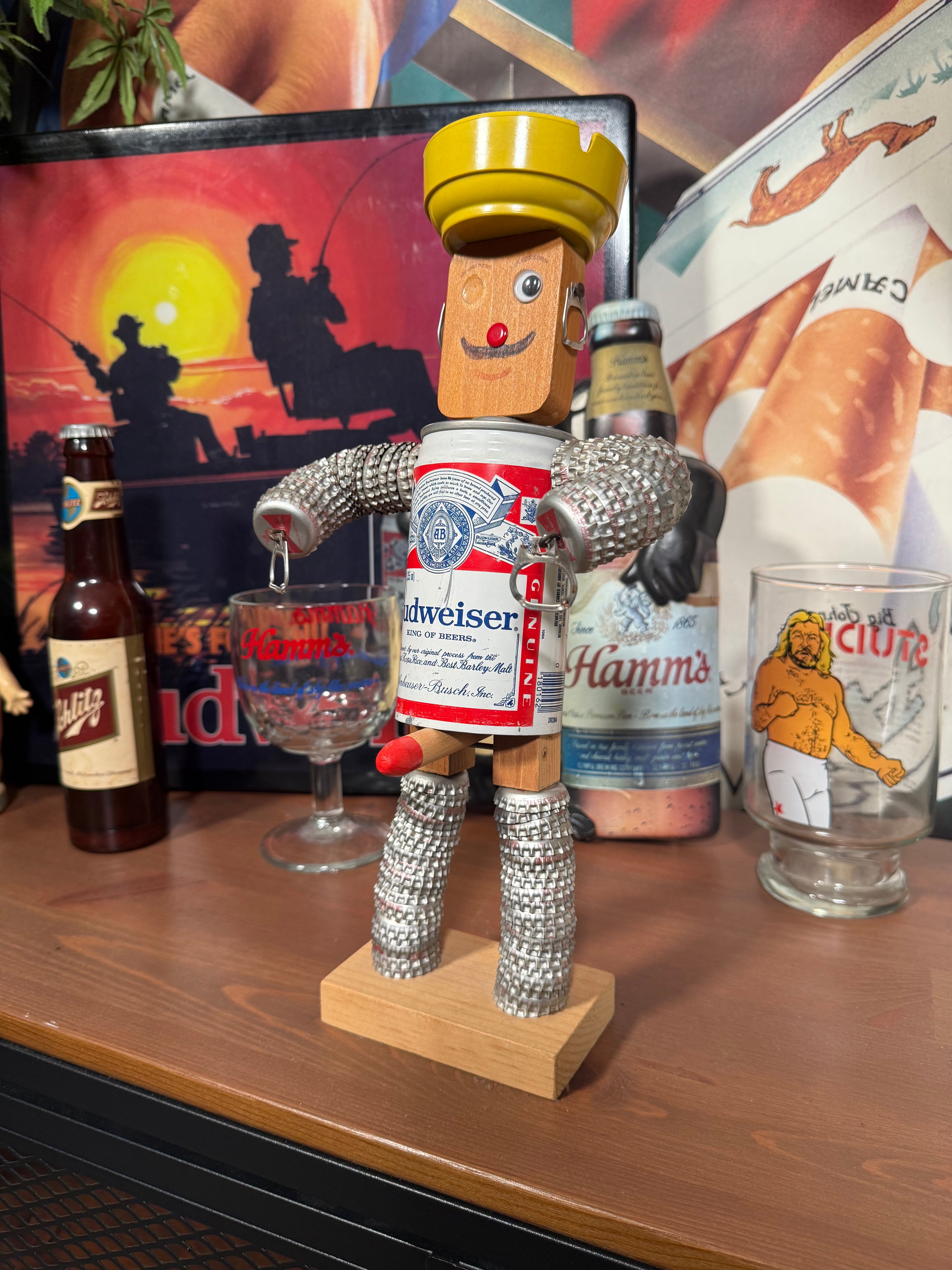 Vintage Budweiser Can Robot
