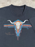 Vintage 90s Longhorn Skull Tee (L)