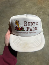 Load image into Gallery viewer, Vintage Rudy’s Family Farm Country Sausage Specialist Trucker Hat
